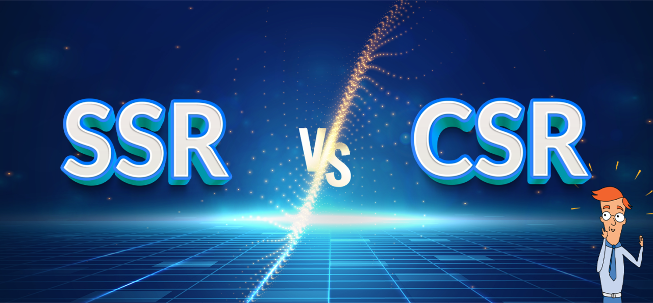 Hero image for blog post of SSR vs CSR for Progressive Web Apps (PWAs)